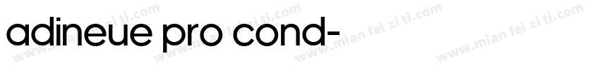 adineue pro cond字体转换